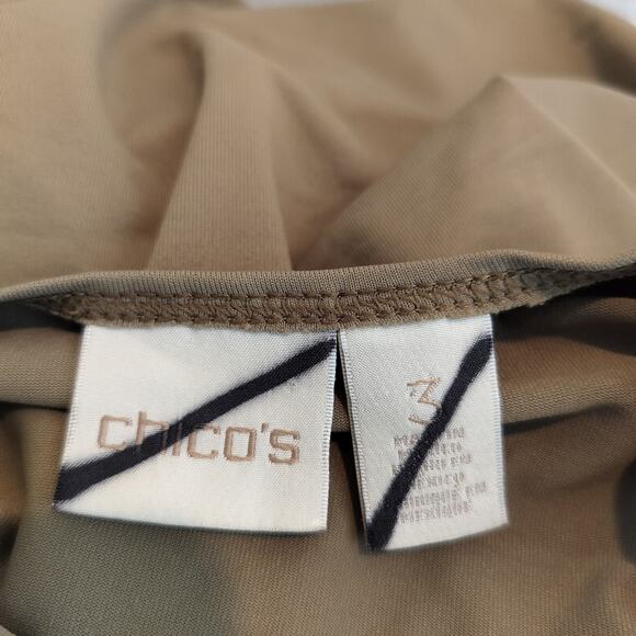 Chico's Tank Top Smooth Stretch Knit Nylon Scoop Neck - Picture 6 of 6